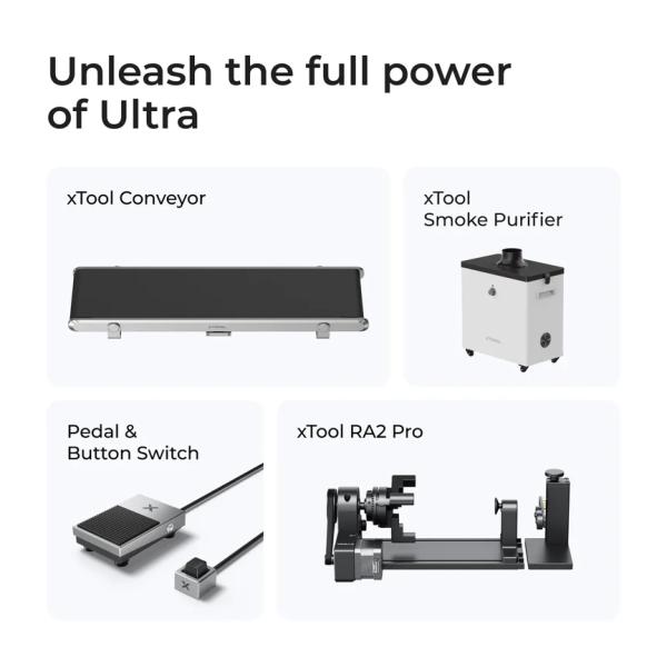Bundle: xTool F1 Ultra - 20W + Förderband Bundle: xTool F1 Ultra - 20W + Förderband