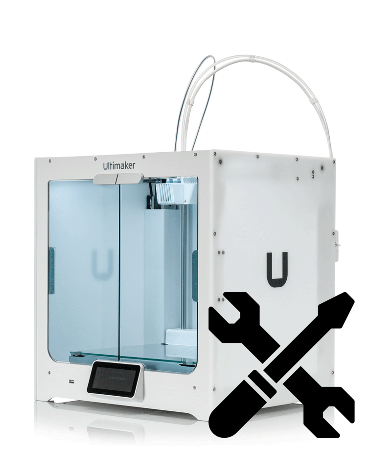 4 UltiMaker Reparaturen UM S3 - P3DW Wartungspaket Groß
