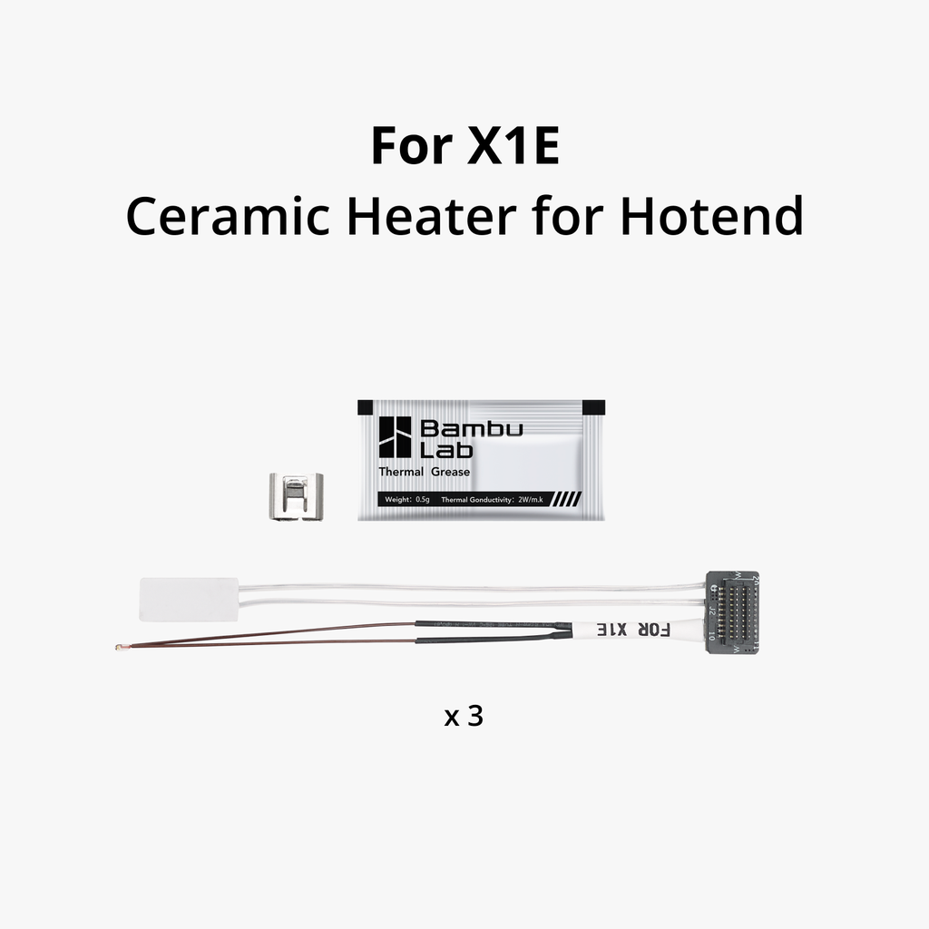 Bambu Lab Ceramic Heater für X1E (3 Stück) Bambu Lab Ceramic Heater für X1E (3 Stück)