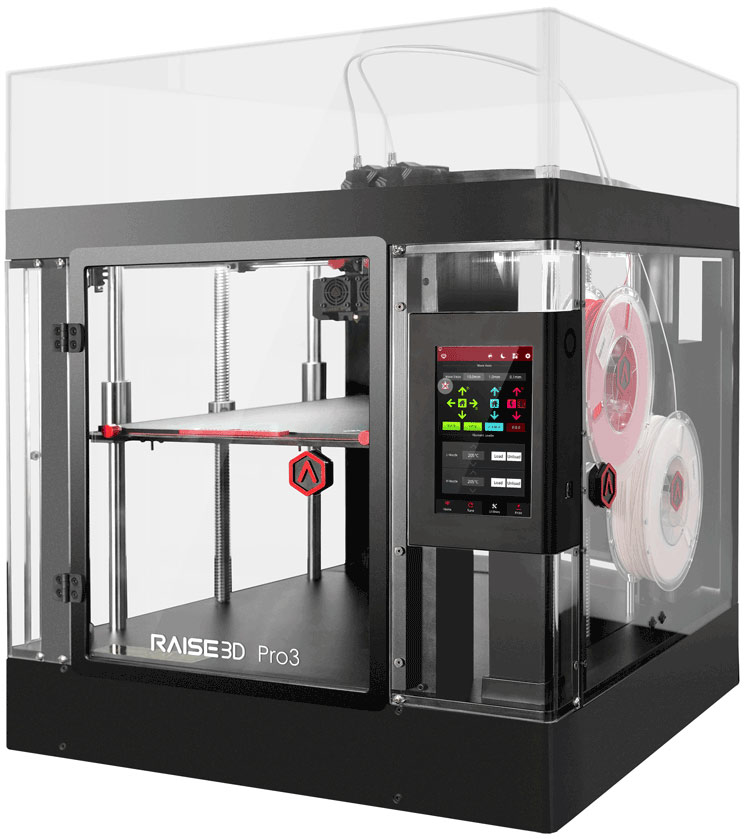 Raise3D Pro3 3D-Drucker mit Dual-Extruder