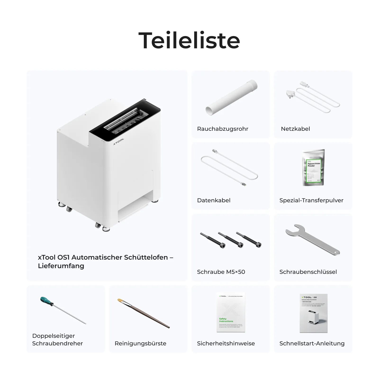 xTool OS1 Automatischer Shaker-Ofen für Textildruck / DTF
